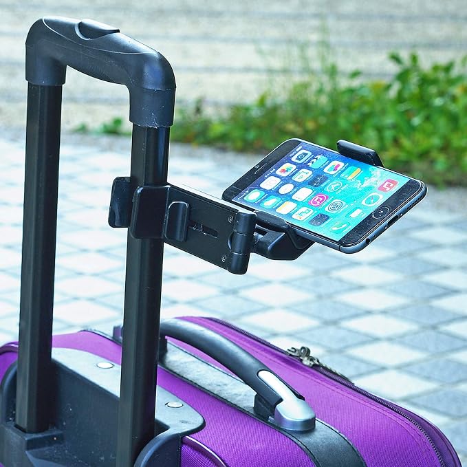 Travel Accessories, Universal Seat Back Tray Table Phone Clip Holder, Adjustable Pocket Size Hands Free Phone Holder Airplane Travel Essentials Compatible with iPhone and Android 2 Packs - Image 7