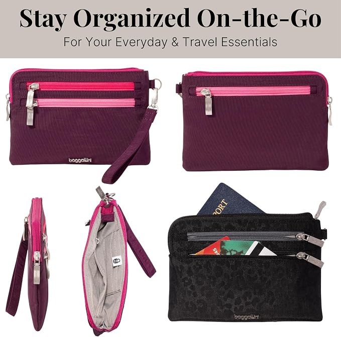 Baggallini Women's Rfid Currency Organizer Wristlet - Image 4
