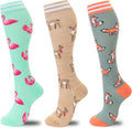 fenglaoda Compression Socks for Women Men 3 Pairs Graduated Compression Support Circulation Socks for Nurses by fenglaoda
