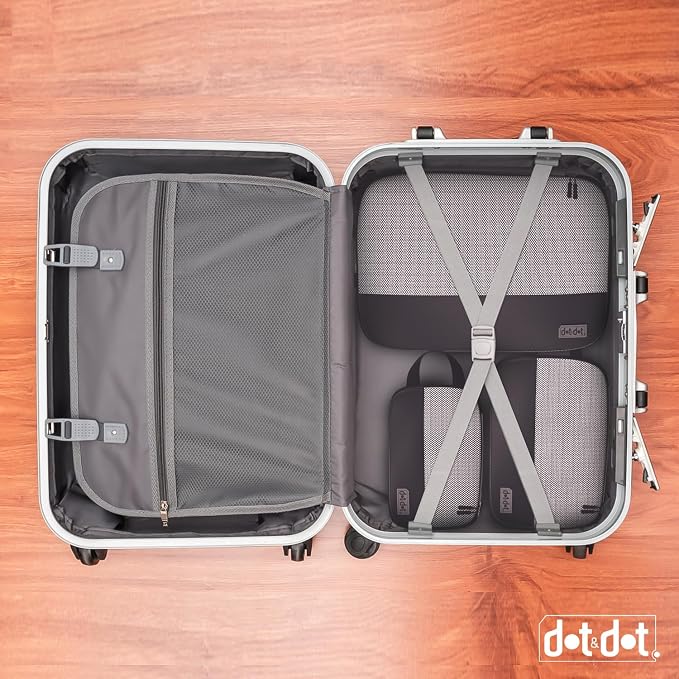 4pc Large Compression Packing Cubes for Travel - Luggage Organizers Suitcases - Image 7