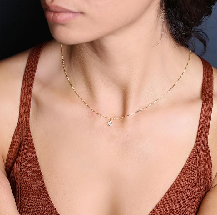 Gold Necklace for Women, Dainty Charm Pendant Necklace Jewelry Gift | 14K Gold Plated, Cute, Delicate, Adults, Non Tarnish, Hypoallergenic, Accessories - Image 3