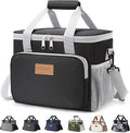 Lifewit Medium Lunch Bag, Insulated Lunch Box, Soft Cooler Cooling Tote for Adult Men Women, Gray and Black 12-Can (9L) by Lifewit