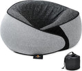 Memory Foam Neck Pillow | Travel Neck Pillow，Ergonomic U-Shaped Travel Pillow with Neck Support, Breathable & Washable Cover, Includes Storage Bag–Ideal for Office, Car, Plane, Bus, Grey by Triphug