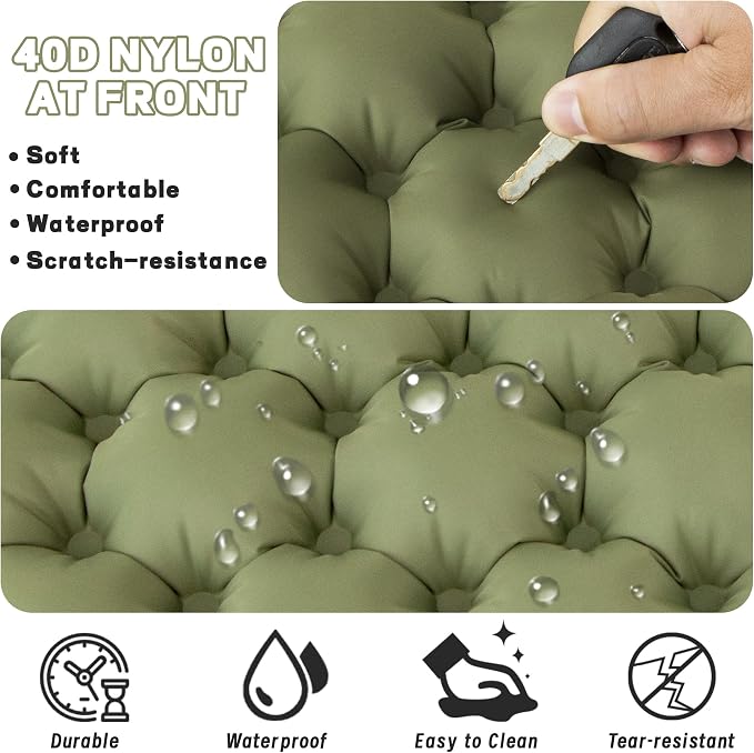 Inflatable Seat Cushion Lightweight Airplane Seat Cushion | Stadium Seat Travel Cushion for Climbing Hiking Office Airplane - Image 6
