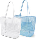 KALIDI Beach Mesh Tote Bag, Casual MAX 23L Summer Foldable Hobo Bag Women | Sandproof Widen Strap Large Shoulder Bag For Lake Pool Vacation Travel Picnic Grocery Market Shopping Carrier by KALIDI