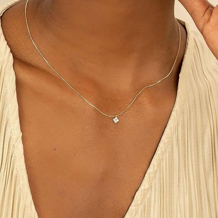 Gold Necklace for Women, Dainty Charm Pendant Necklace Jewelry Gift | 14K Gold Plated, Cute, Delicate, Adults, Non Tarnish, Hypoallergenic, Accessories - Image 2