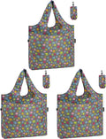 HOLYLUCK Reusable Grocery Bags,Heavy Duty Foldable Shopping Tote Bag (Standard, 3 Dog Paw Prints) by holyluck