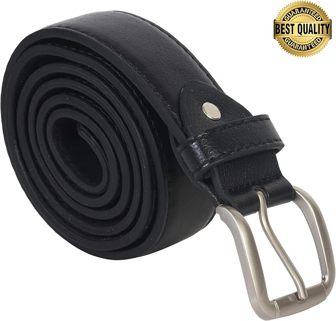 Men's Black Leather Money Belt Sizes 32 Through 64 - Image 3