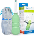 Brondell GoSpa Travel Bidet GS-70 – Portable Peri Bottle for Postpartum & Perineal Care, 400ml Handheld Bidet with Angled Nozzle, Collapsible Design, Nozzle Storage & Travel Bag, Mint by Brondell