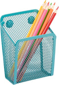 Magnetic Pencil Holder,Mesh Stainless Steel Pen Basket, Metal Writing Utensil Storage Organizer for Whiteboard,Blackboard,Kitchen, Locker, Home, or Office | Metal Writing Utensil Storage Organizer for Whiteboard,Blackboard,Kitchen, Locker, Home, or Office by Sanpaint