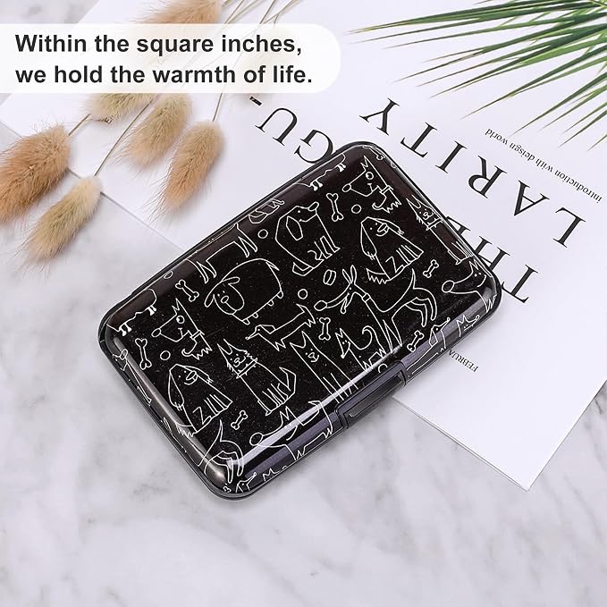 Mini RFID Aluminum Wallet Credit Cards Holder Business Card Case Metal ID Case for Men Women (Animal) - Image 6