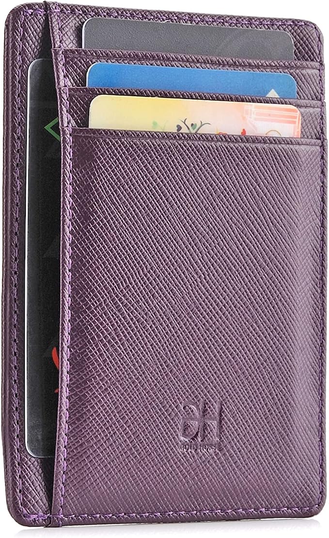 GH GOLD HORSE Slim RFID Blocking Card Holder Minimalist Leather Front Pocket Wallet for Women | Slim by GH+GOLD+HORSE