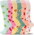 fenglaoda Compression Socks for Women Men Support Circulation 6 Pairs Socks For Nurse, Travel, Flight by fenglaoda
