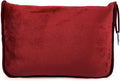 ShezPretty Premium 2in1 Soft Travel Blanket Pillow with Airline Hand Luggage Sleeve and Backpack Clip Airplane (Burgundy) by ShezPretty