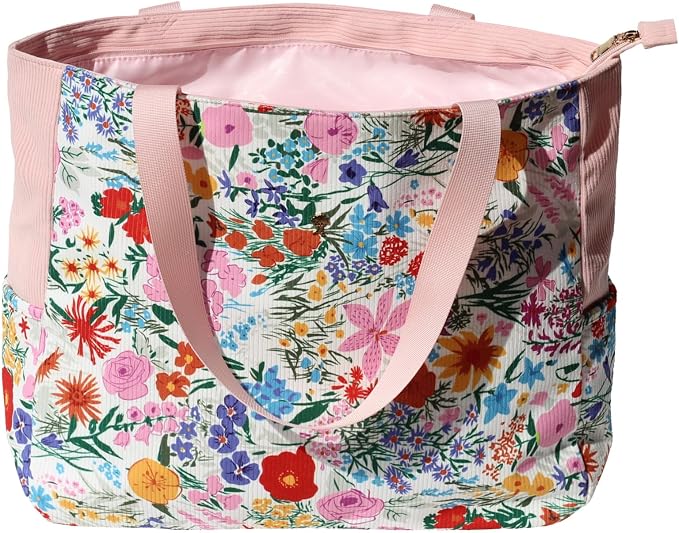 ESVAN LARGE BEACH BAG Water Resistant Lightweight 20 inch Women Oversize Tote Bag for Gym Beach Travel Pool Yoga Nurse by ESVAN