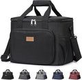 Lifewit Large Lunch Bag, Insulated Lunch Box, Soft Cooler Cooling Tote for Adult Men Women, Black 40-Can (24L) by Lifewit