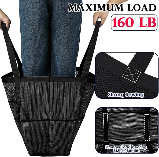 Fammart Mesh Beach Bag for Women, Large Beach Toy Pool Bag with Zipper Pocket, SandProof Cruise Essentials 2026 Family Travel - Image 7
