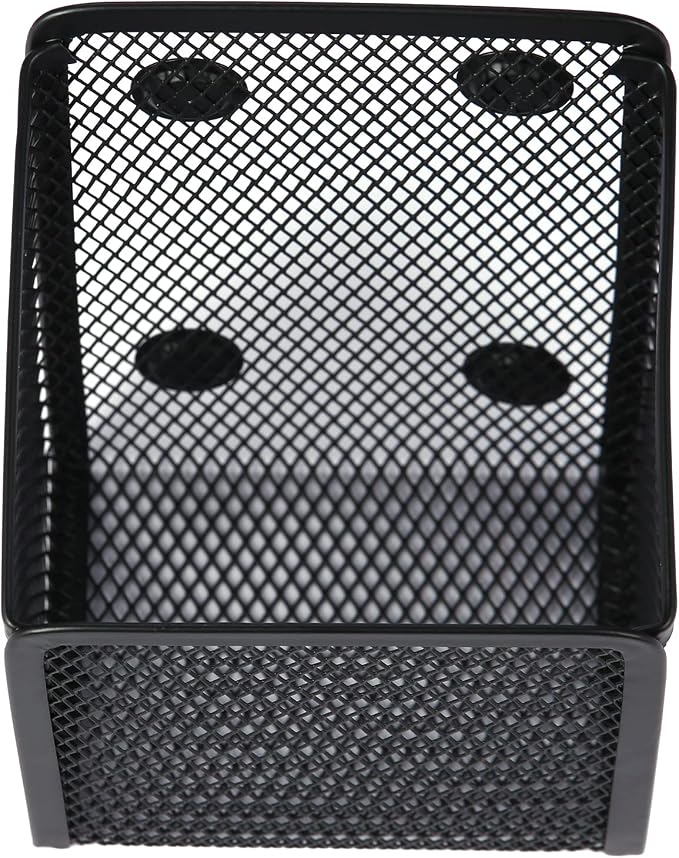 Large Magnetic Pen Holder, Magnetic Basket 4 Strong Magnet Pencil Holders Locker Accessories for Refrigerator Whiteboard Black(3.7x2.7x5 In) | Magnetic Basket Locker Accessories for Refrigerator Whiteboard Black(3.7x2.7x5 In) - Image 3