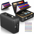 Fireproof Document Box, Hard Briefcase Fireproof Safe for Home Documents | Fire proof file box for documents, detachable accordion file organizer, waterproof digital document organiser briefcase by GroTheory