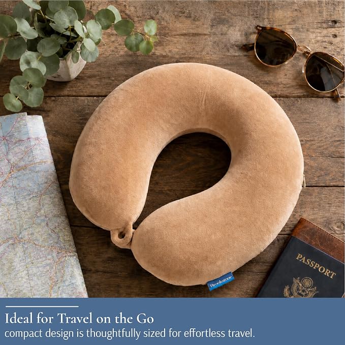 Brookstone Travel Neck Pillow Lightweight U-Shaped Memory Foam Pillow | Brookstone Travel Neck Pillow Lightweight U-Shaped Memory Foam Pillow - Image 7