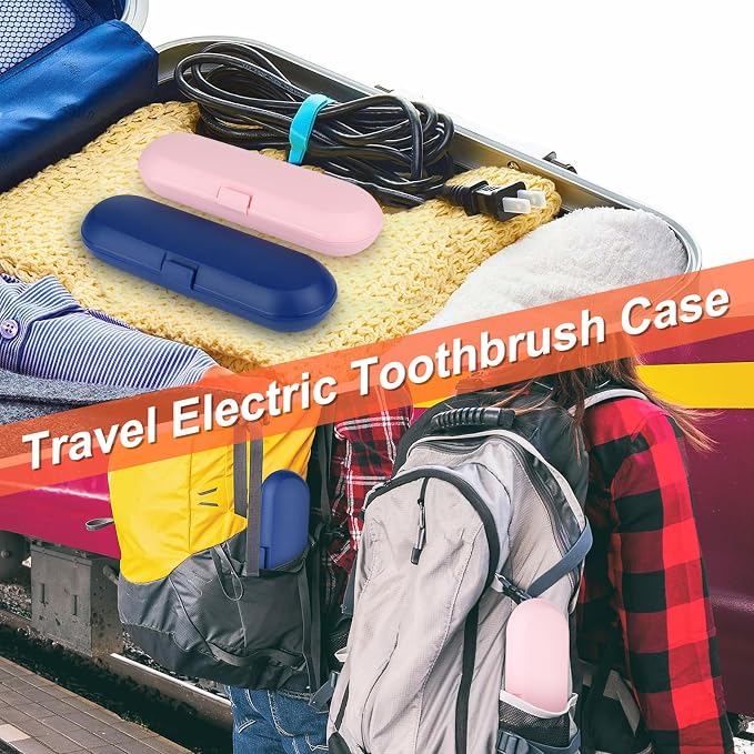 Cosmos Pack of 2 Plastic Travel Case Toothbrush Carrying Case Holder Container Compatible with Oral B Pro and also for Sonicare & Other Toothbrush - Image 7