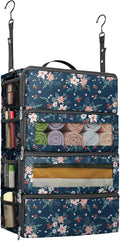 Suitcase Organizer, Travel Luggage Organizer Hanging Shelves Packing Cube Closet/Collapsible Portable Travel Organizer for Carry-on, Medium, Berry by Vokelater
