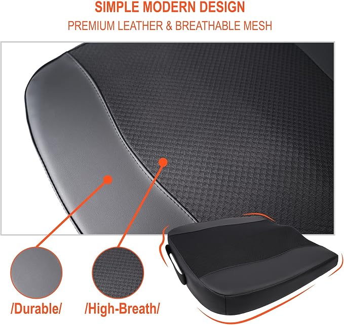 Lofty Aim Car Seat Cushion, Memory Foam Car Seat Cushions for Long Driving | Comfy Car Seat Pillow for Pain Relief, Driver Seat Cushion Adds Height, Butt Cushion for Car, Truck, Office Chair, Black - Image 9