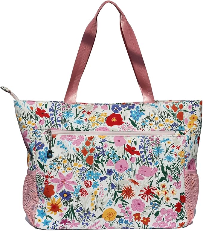 ESVAN LARGE BEACH BAG Water Resistant Lightweight 20 inch Women Oversize Tote Bag for Gym Beach Travel Pool Yoga Nurse - Image 4