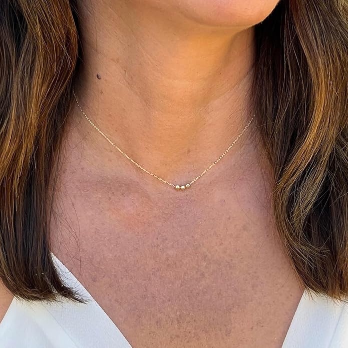 Gold Necklace for Women, Dainty Charm Pendant Necklace Jewelry Gift | 14K Gold Plated, Cute, Delicate, Adults, Non Tarnish, Hypoallergenic, Accessories - Image 2