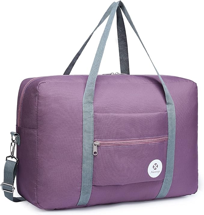 For Spirit Airlines Personal Item Bag Foldable Travel Duffel Bag Tote Carry on Luggage Duffle Overnight for Women and Men by Narwey