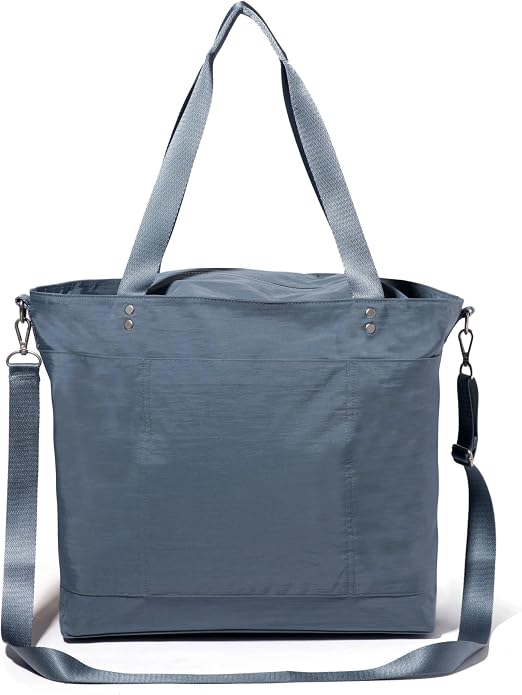 Baggallini Carryall Tote - Lightweight Nylon Zipper Top Weekender Travel Beach Bag w/Luggage Sleeve - Image 10