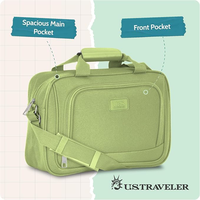 U.S. Traveler Rio 14" Travel Tote Bag, Lightweight 1200D Carry-On Bag for Women & Men - Image 7