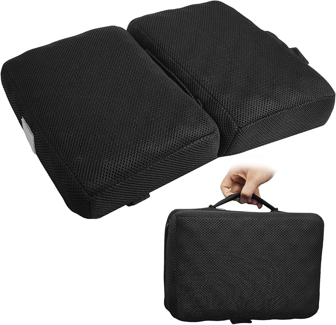 Foldable Travel Seat Cushion Portable Seat Cushion for Car Seat, Airplane, Bleacher, Camping, Office (15.7 * 11.8 * 3in) by Unknown