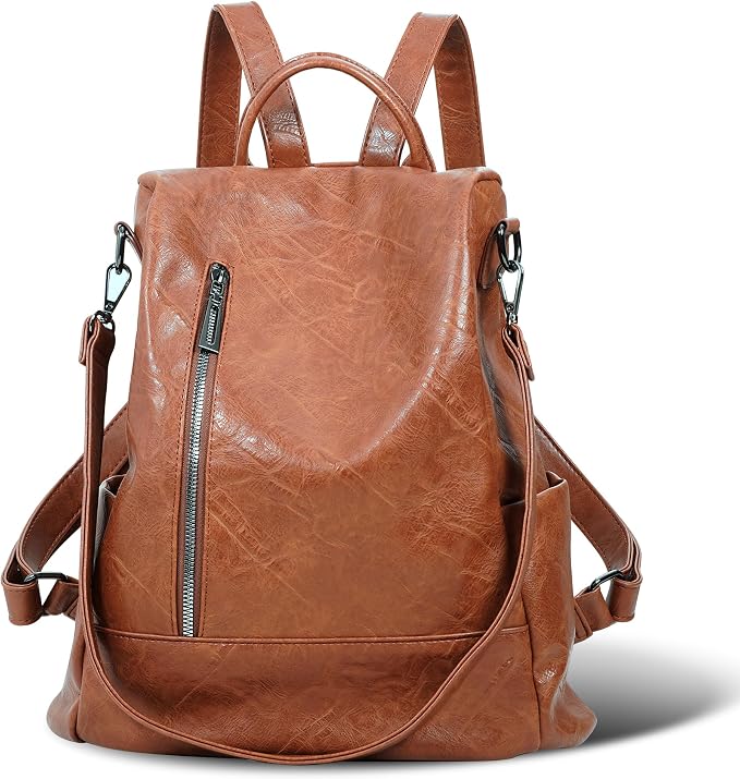 Women Backpack Purse PU Leather Anti-theft Casual Shoulder Bag Fashion Ladies Satchel Bags - Image 2