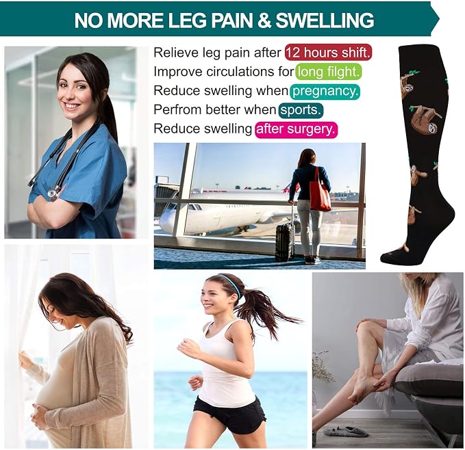 LEVSOX Compression Socks Women and Men, 20-30mmHg, Best for Nurses, Travel, Pregnancy - Image 5