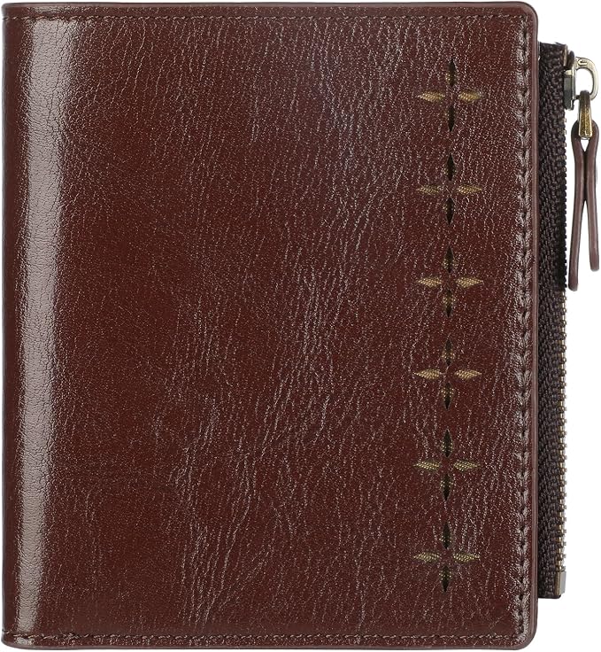 Ultra Thin Small Compact Leather Womens Girls Wallets RFID Blocking Credit Card Holder for Women by Lavemi