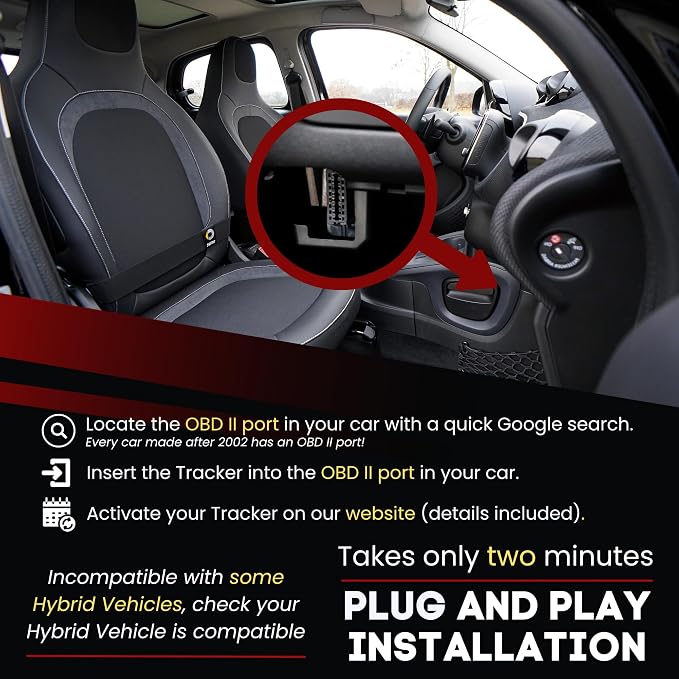Plug - 4G LTE Car GPS Tracker, Vehicle Location Every 10-30 Seconds, Multiple GeoFences, Route Playback, Monitor Speed, Driving Behaviour, No Activation Fees, Cancel Anytime, 7 Day Free Trial - Image 4