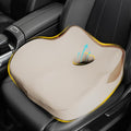 Allaboutsla Car Seat Cushion for Driving, Car Seat Pillow for Short Drivers | Ergonomic Memory Foam Seat Cushion for Pain Relief, Adult Booster Seat for Car, Butt Cushion for Car, Truck, Office, Beige by Allaboutsla