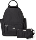 Baggallini womens New Classic "Heritage" With Rfid Phone Wristlet All Day Backpack, Black, One Size US by baggallini
