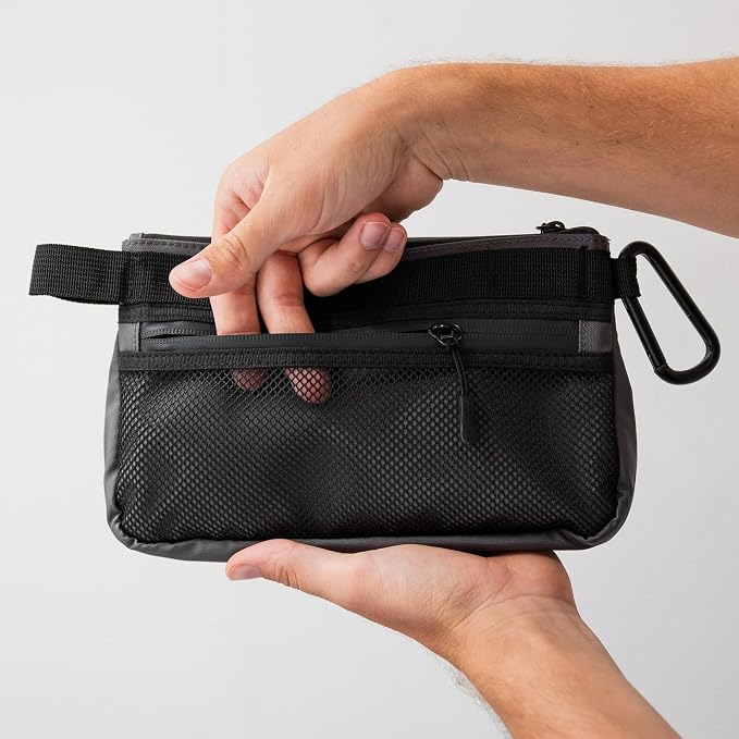 Production Zipper Bags - Electronics & Camera Accessories Bag - Cable organizer, Gear Accessory Pouch, Travel Camera Essentials (Small, Black, 2 pack) - Image 6