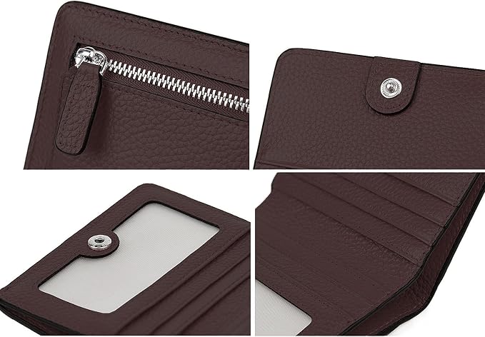 Small Leather Wallet for Women, Ladies Credit Card Holder RFID Blocking Women's Mini Bifold Pocket Purse - Image 7