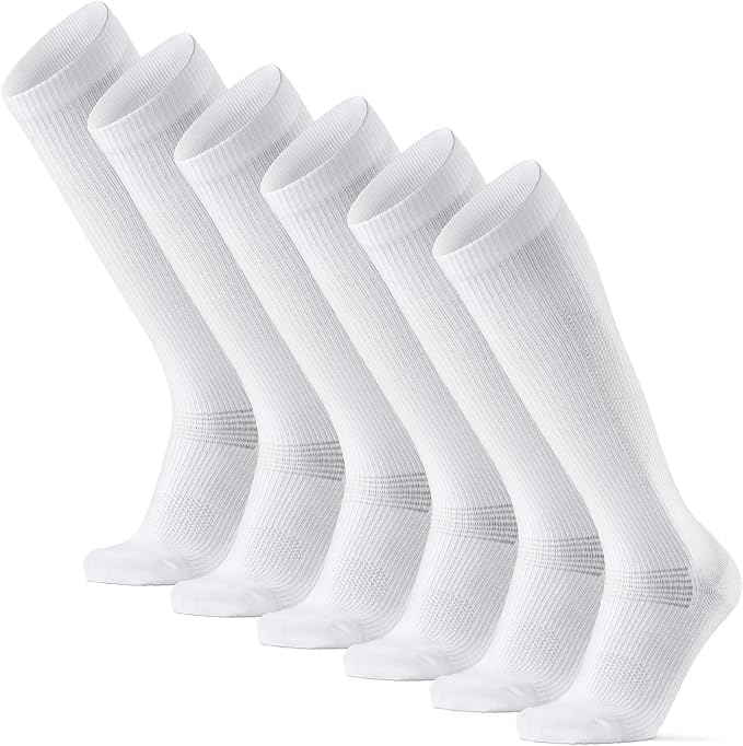 DANISH ENDURANCE Light Compression Socks, 14-18 mmHg, 1 & 3-Pack | Light Compression Socks, Organic Cotton Blend, 14-18 mmHg Graduated Support for Work, Travel & Everyday Comfort, Unisex by DANISHENDURANCE