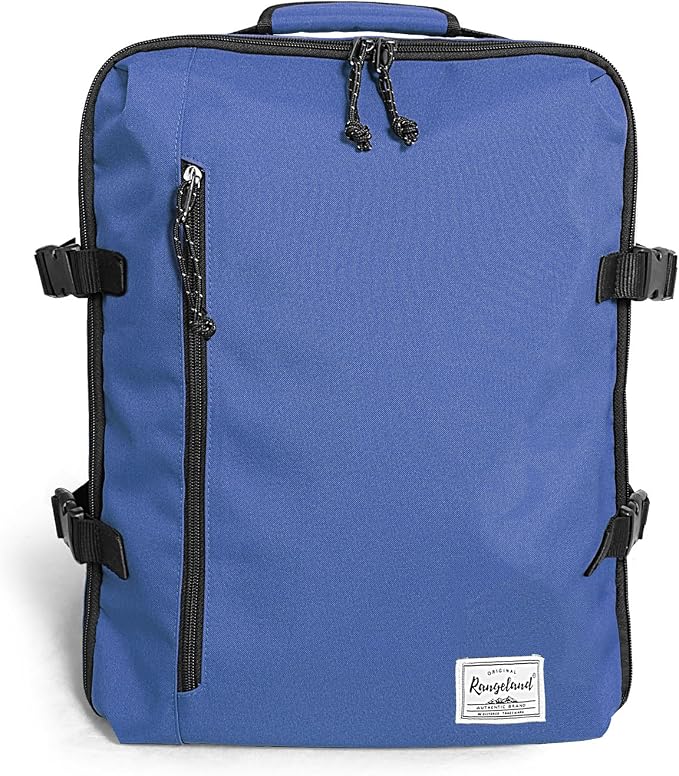 Lightweight Travel Backpack Personal Item Size for Men Women Carry-On Daypack 15.6-inch Laptop, Commute Gym Sport, Blueberry by Rangeland