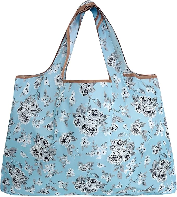 allydrew Large Foldable Tote Nylon Reusable Grocery Bags - Image 3