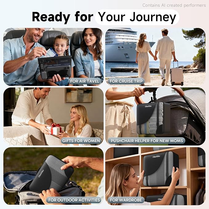9 Set Packing Cubes for Travel, Gifts for Women Mom,Anti-Tearing Suitcase Organizer,OlarHike Vacation Essentials & Accessories for Cruise Ship - Image 10