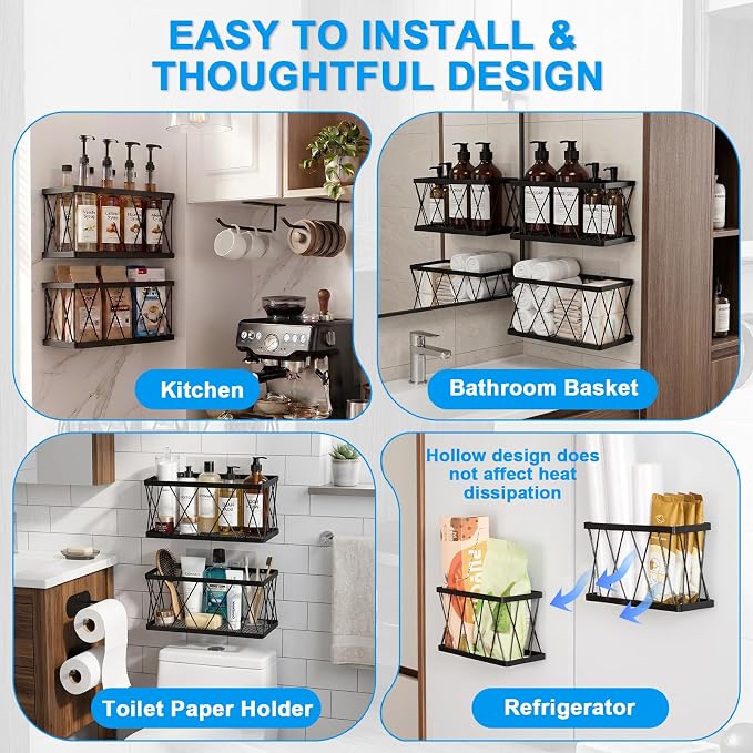 7 Pack Adhesive Multi Size Pantry Door Organizer,3 Cabinet Door Organizer + 4 Cup Lid Holders,Lid Organizers Inside Cabinet Food Container and Storage Cup Lids Holder Kitchen Cabinet Storage - Image 8