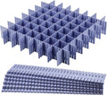 acDesign 40Pcs Grid Drawer Dividers, Adjustable Drawer Organizer for Socks, Underwear, Lingerie, Makeup, Bedroom Office Kitchen Storage (Blue) by acDesign