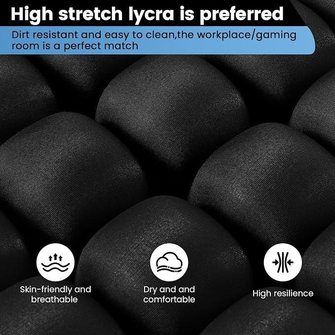 Travel Cushion, Inflatable Travel Cushion Airplane Seat Cushion for Long Flights, Portable Car Seat Cushions for Office Chair, Wheelchair, Camping, Home Living (Black) - Image 4