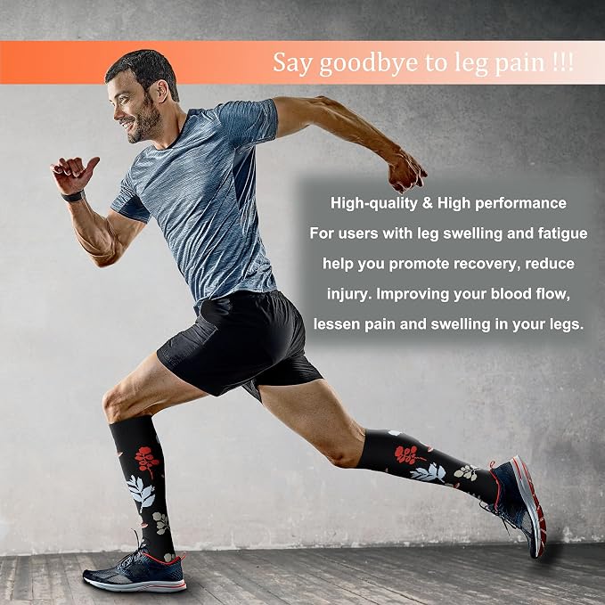 FEYHAY Copper Compression Socks (8 Pairs) 15-20 mmHg Circulation is Best Athletic & Daily for Men & Women, Running, Climbing - Image 2