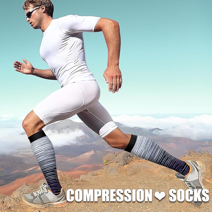 3 Pack Medical Compression Sock-Compression Sock For Women and Men Circulation -Best for Running,Nursing,Athletic Sports - Image 4